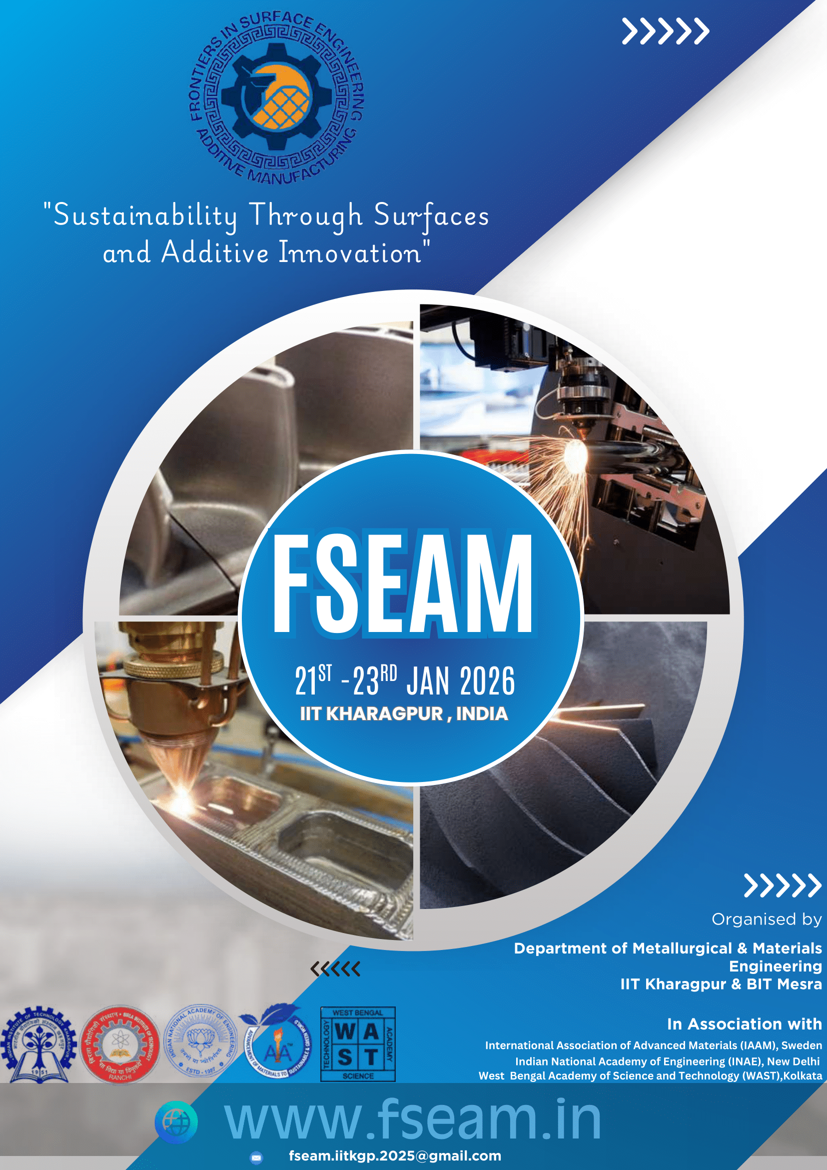 Keynote Speaker – International Conference on Frontiers in Surface Engineering & Additive Manufacturing(FSEAM), IIT Kharagpur